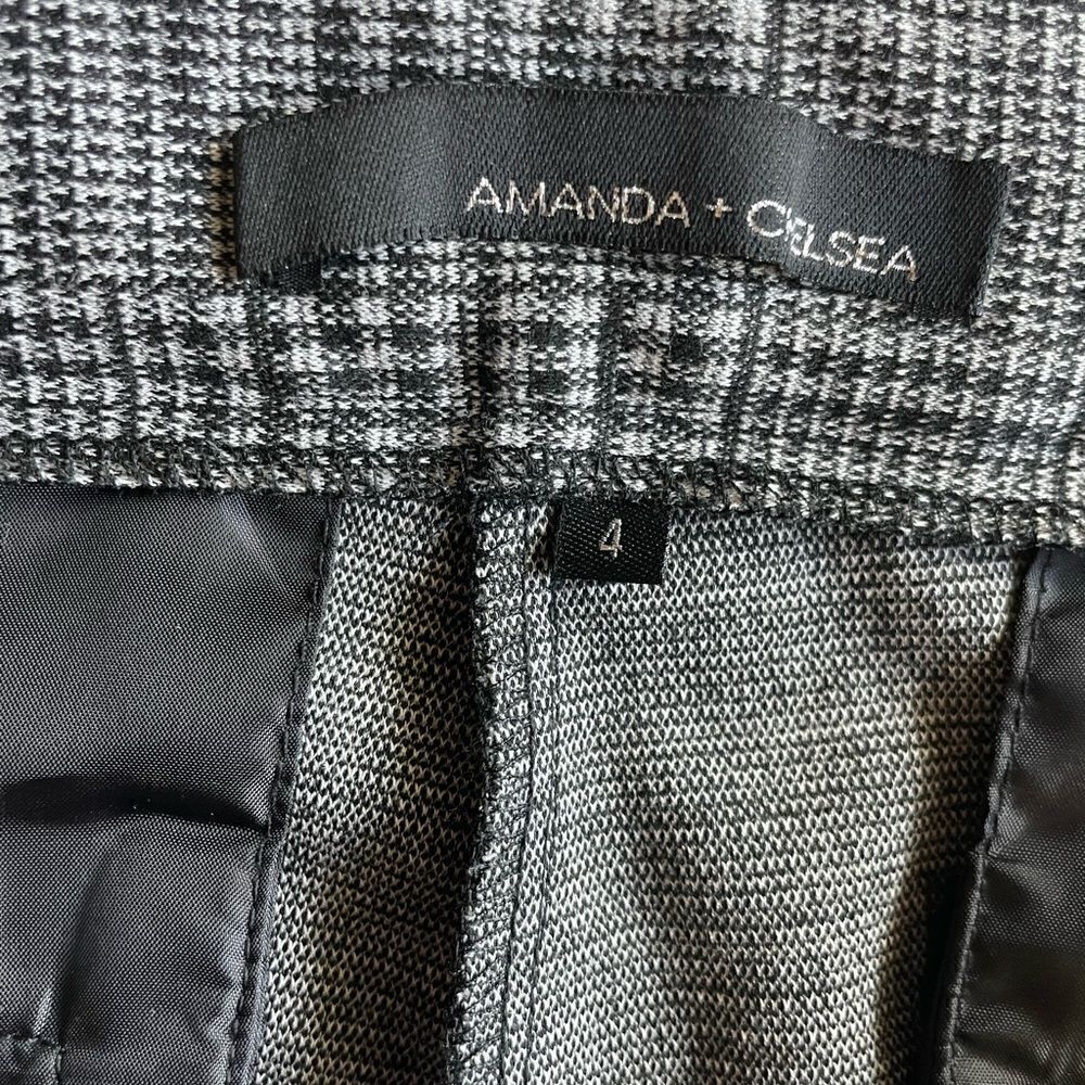 AMANDA + CHELSEA Ankle pant Black and Gray Size 4 - Picture 5 of 12
